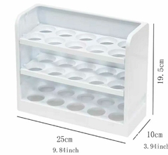 Organizador 30 Huevos 3 Niveles Almacenamiento Heladera - tienda online