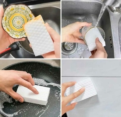 Esponja Magica Limpieza Multiuso Cocina Baño Hogar Pack x 3 unid - comprar online