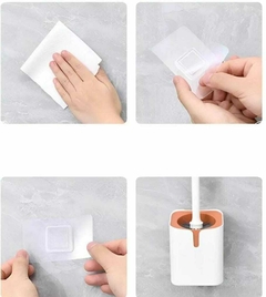 Cepillo Escobilla Silicona Con Base Adhesiva Limpia Inodoro - tienda online