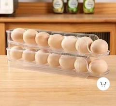 Contenedor de huevos soporte deslizable pack x 2 unid