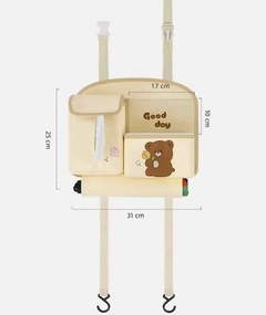 Organizador contenedor multifuncion accesorios asiento auto para bebes - Baluni