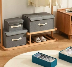 Caja organizadora cesto de Almacenamiento plegable con tapa y manija en internet