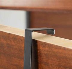 Perchero de puerta colgante 3 ganchos metal y madera baños cocina - comprar online