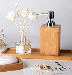 Dispenser Jabon Liquido Baño Bamboo