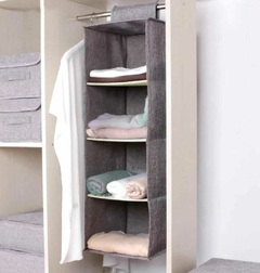 Organizador colgante 5 espacios placard ropa calzado tela