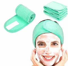 Vincha banda ajustable de toalla maquillaje cosmetologia spa . - comprar online