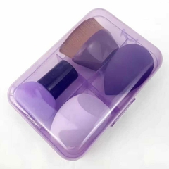 set x 4 esponja blender + brocha maquillaje en Estuche. - tienda online