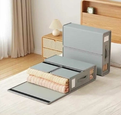 Imagen de Caja Organizadora de almacenamiento plegable Rígida sabanas ropa con visor