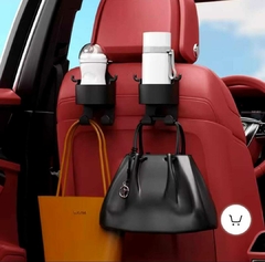 Soporte multifuncion porta vaso con Ganchos para colgar asiento auto - comprar online