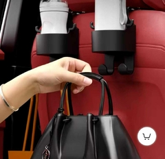 Soporte multifuncion porta vaso con Ganchos para colgar asiento auto en internet
