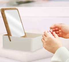 Caja Organizadora Alhajas Accesorios con Tapa y espejo en internet