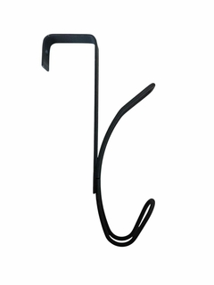 Percha para puerta perchero organizador doble gancho metal - comprar online