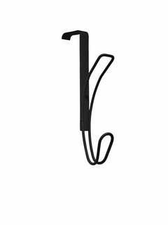 Percha para puerta perchero organizador doble gancho metal