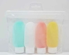 Envases botella recargable Dispensador Cremas Líquidos Set x 4