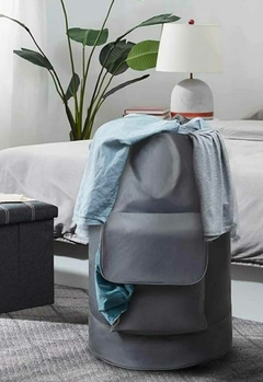 Mochila para ropa Sucia lavadero cierre cordón con bolsillo externo