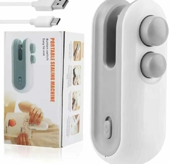 Sellador de bolsas térmico manual cierre hermetico carga usb - tienda online