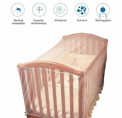 Mosquitero tull protector para cuna y cochecito Bebe con elastico - Baluni
