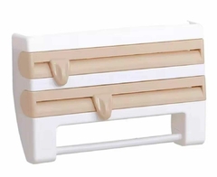 Porta rollo papel film con estante para amurar en internet