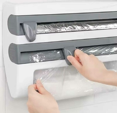Porta rollo papel film con estante para amurar - comprar online