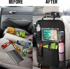 Organizador asiento auto Bolsillo porta tablet botella celular - comprar online