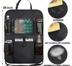 Organizador asiento auto Bolsillo porta tablet botella celular en internet