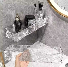 Estante organizador baño cosmeticos adhesivo - comprar online