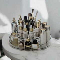 Organizador bandeja giratoria maquillaje especias cosmeticos accesorios - comprar online