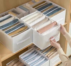 Organizador de ropa plegable guardado placard 10 divisiones rigido - tienda online