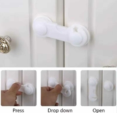 Traba Puerta y Cajones Seguridad Adhesivos - comprar online