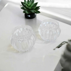 Porta Vela Vidrio Candelabro Pack x 2 unid en internet