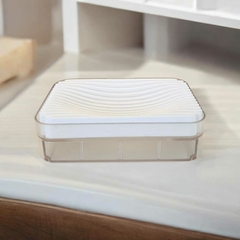 Jabonera mesada silicona desmontable con adhesivo - comprar online