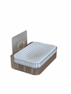 Jabonera mesada silicona desmontable con adhesivo