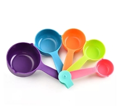 Cucharas medidoras cocinar pack 5 tamaños colores - comprar online