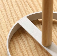 Porta Rollo Papel Cocina Madera Hierro Línea Deco - Baluni