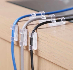 Organizador Cables adhesivo plancha x 16 unidades