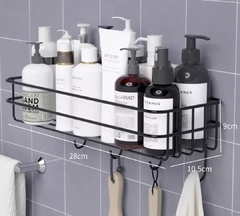 Estante Accesorios Cocina Baño con Ganchos y Adhesivo - Baluni