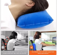 Almohada Inflable Viaje Camping Felpa - comprar online