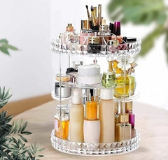 Organizador accesorios Cosmeticos dos bandejas giratorias
