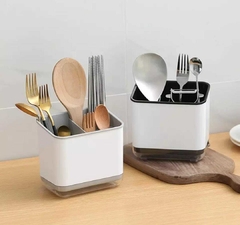 Escurridor organizador cubiertos con divisiones deco
