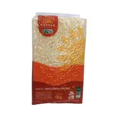 Arroz Agulhinha Polido T1 Vacuo ORGÂNICO - COOPAN - (embalagem de 1kg)