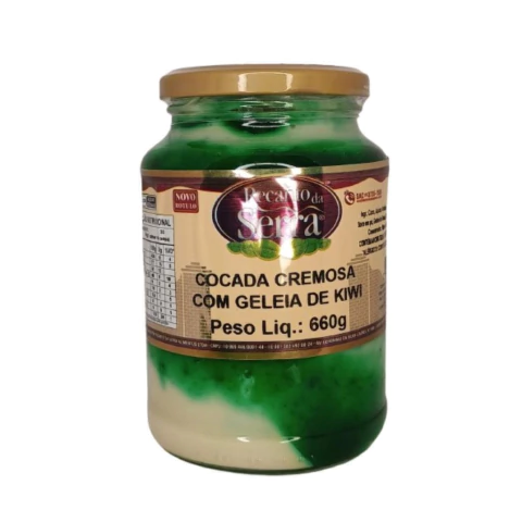 COCADA CREMOSA COM GELÉIA DE KIWI RECANTO DA SERRA - 660G