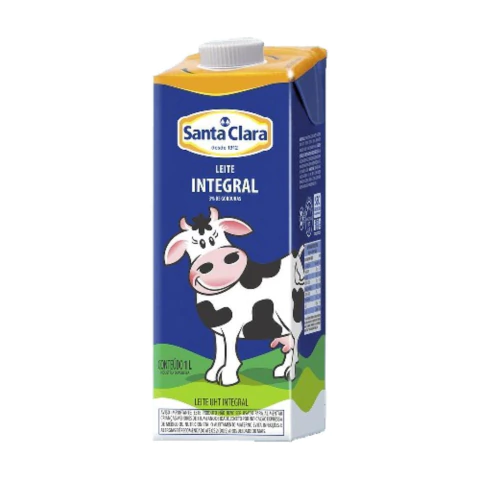 LEITE SANTA CLARA INTEGRAL - 1 LITRO - comprar online