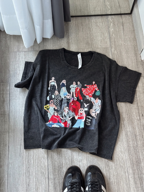 Remeras nevadas estampadas