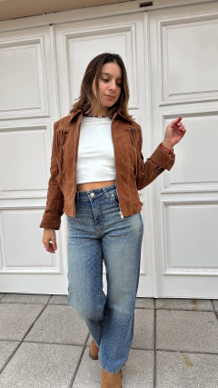 Campera flecos - comprar online