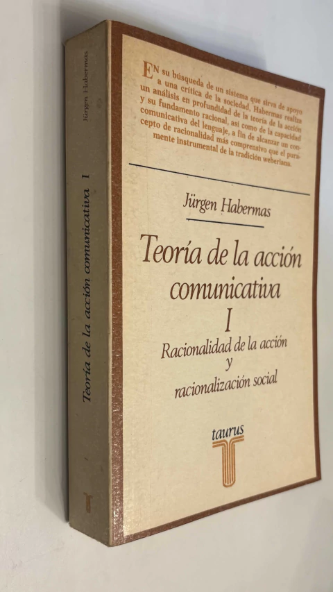Teoría de la acción comunicativa / Racionalidad de la acción y nacionalización social - Jürgen Habermas - comprar online