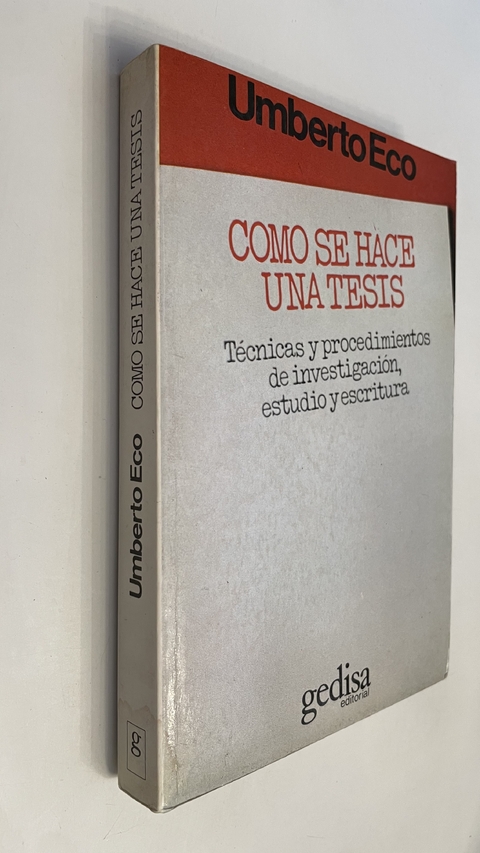 Cómo se hace una tesis - Umberto Eco - comprar online