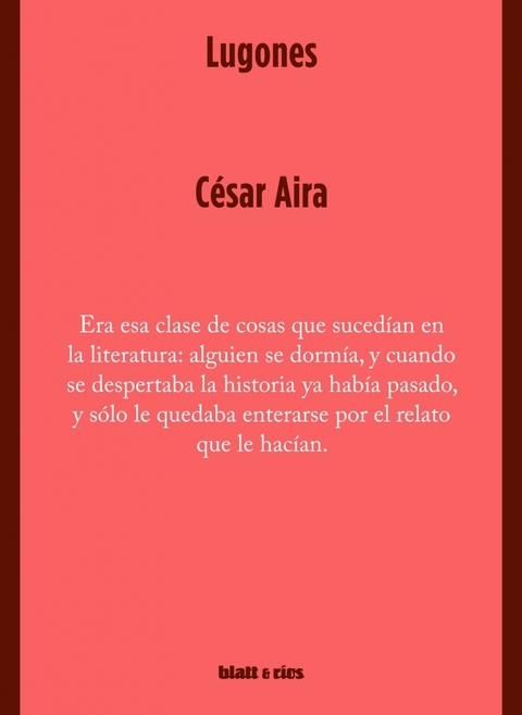 Lugones - César Aira