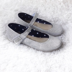 glamis ballerinas. lurex plata
