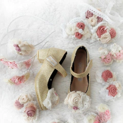 glamis vincha rígida. bouquet de flores - glamis