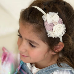 glamis vincha elástico. bouquet de flores